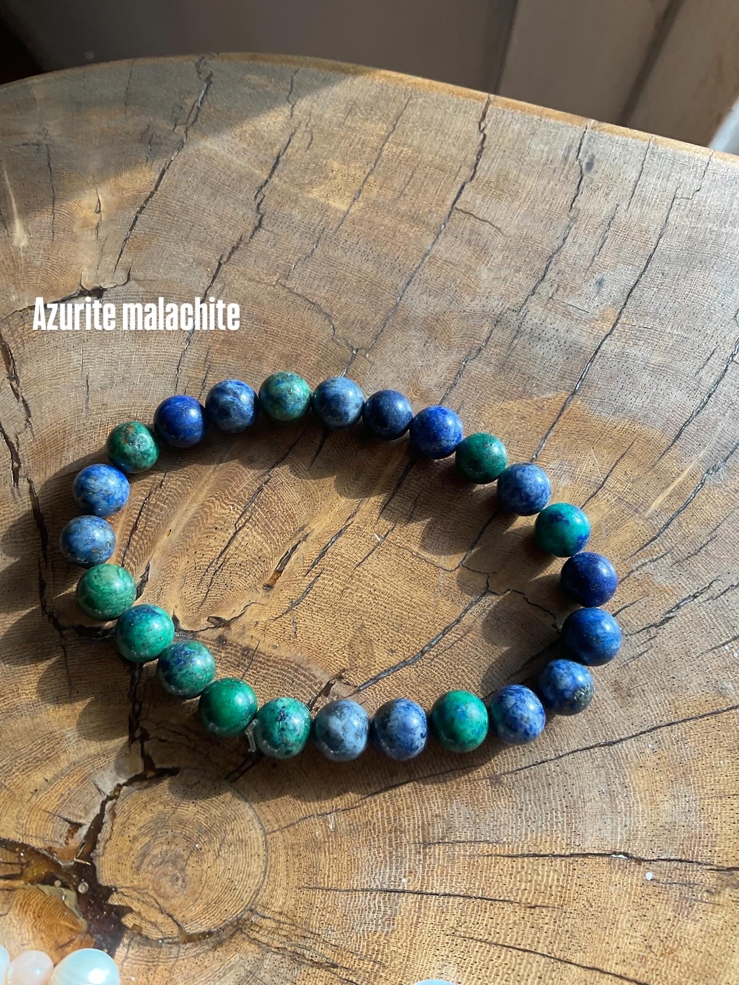 Azurite -malachite bracelet