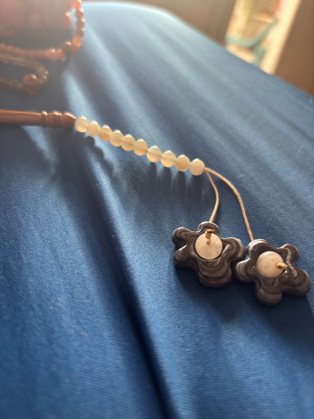 Moonstone & flowers