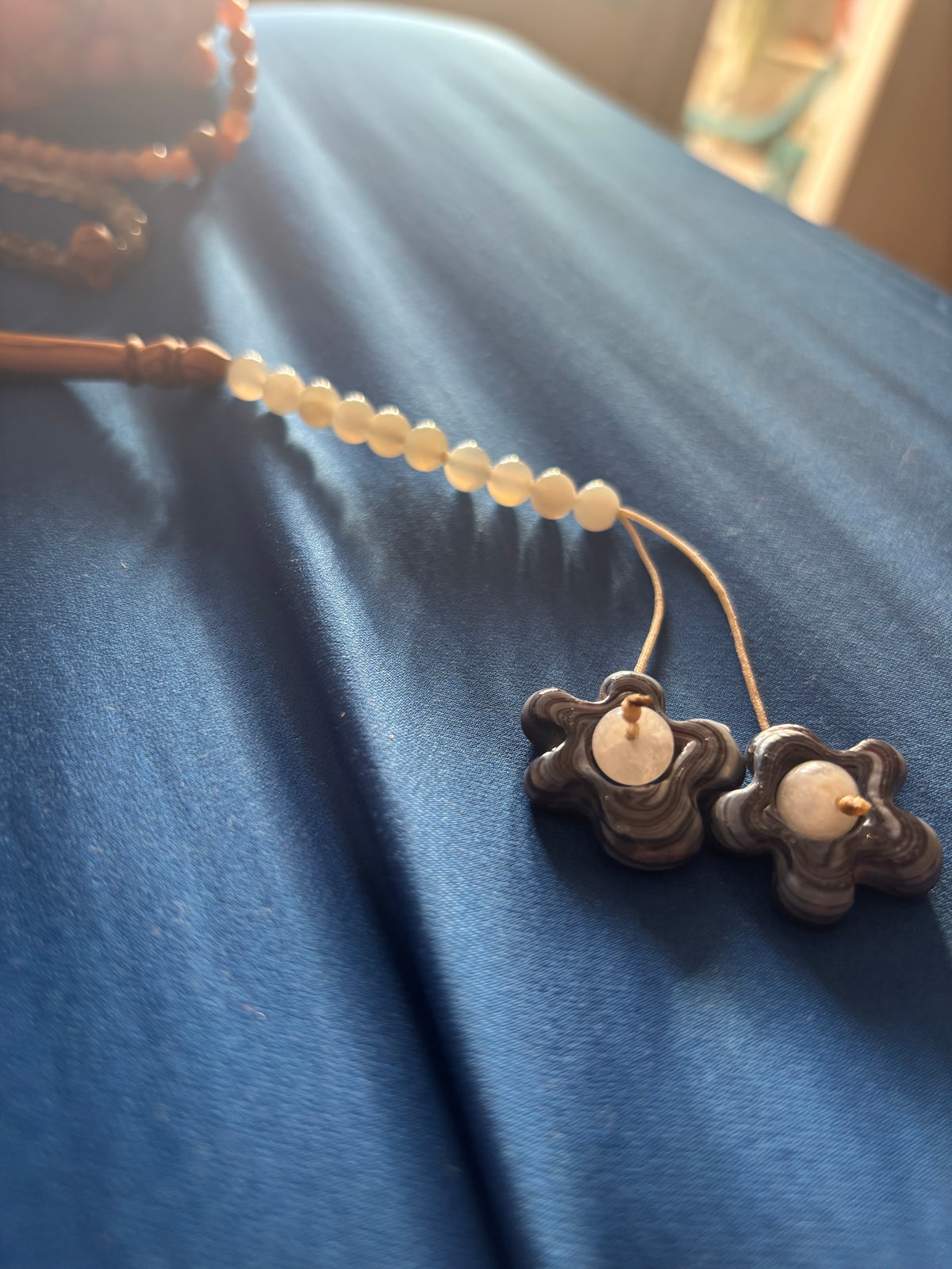 Moonstone & flowers