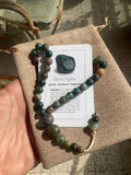 Moss agate prayer beads 33 beads