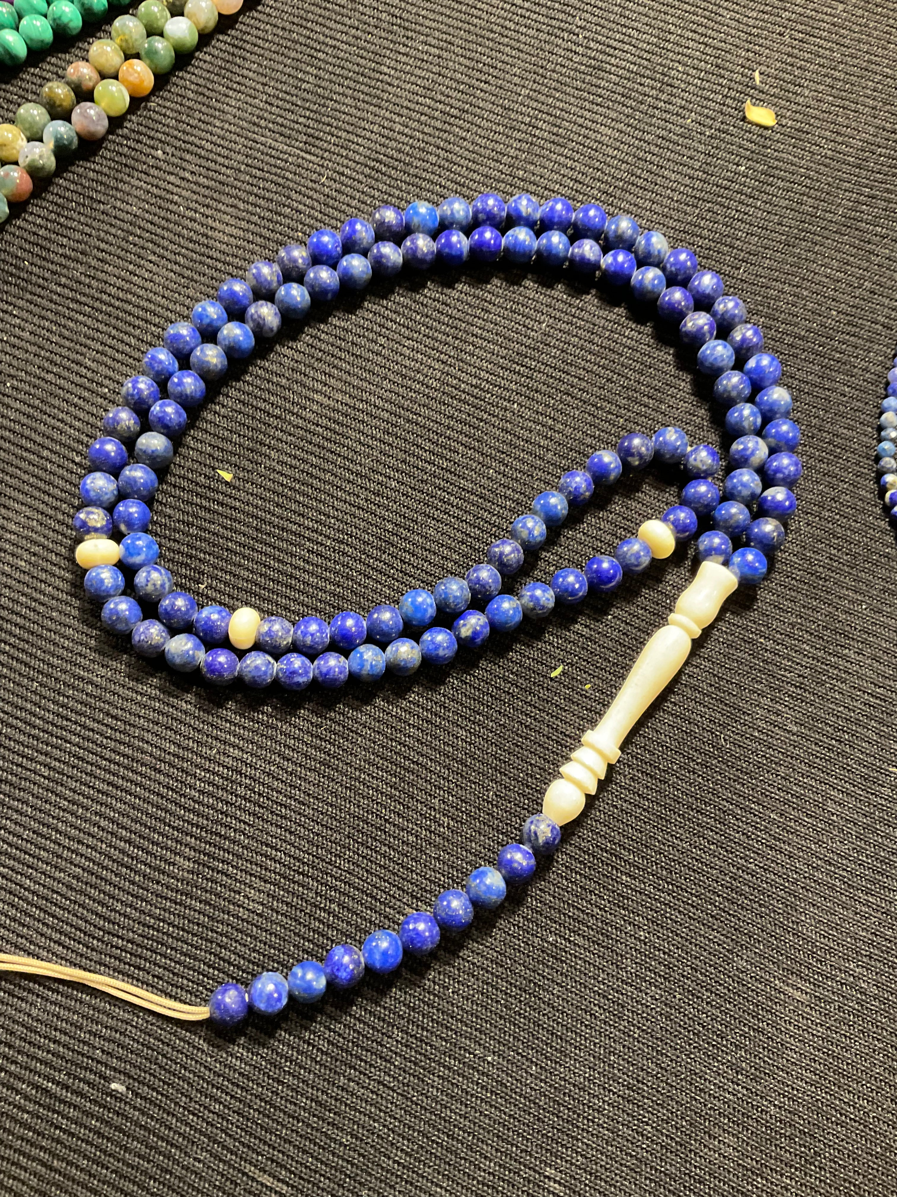 Lapis lazuli prayer beads
