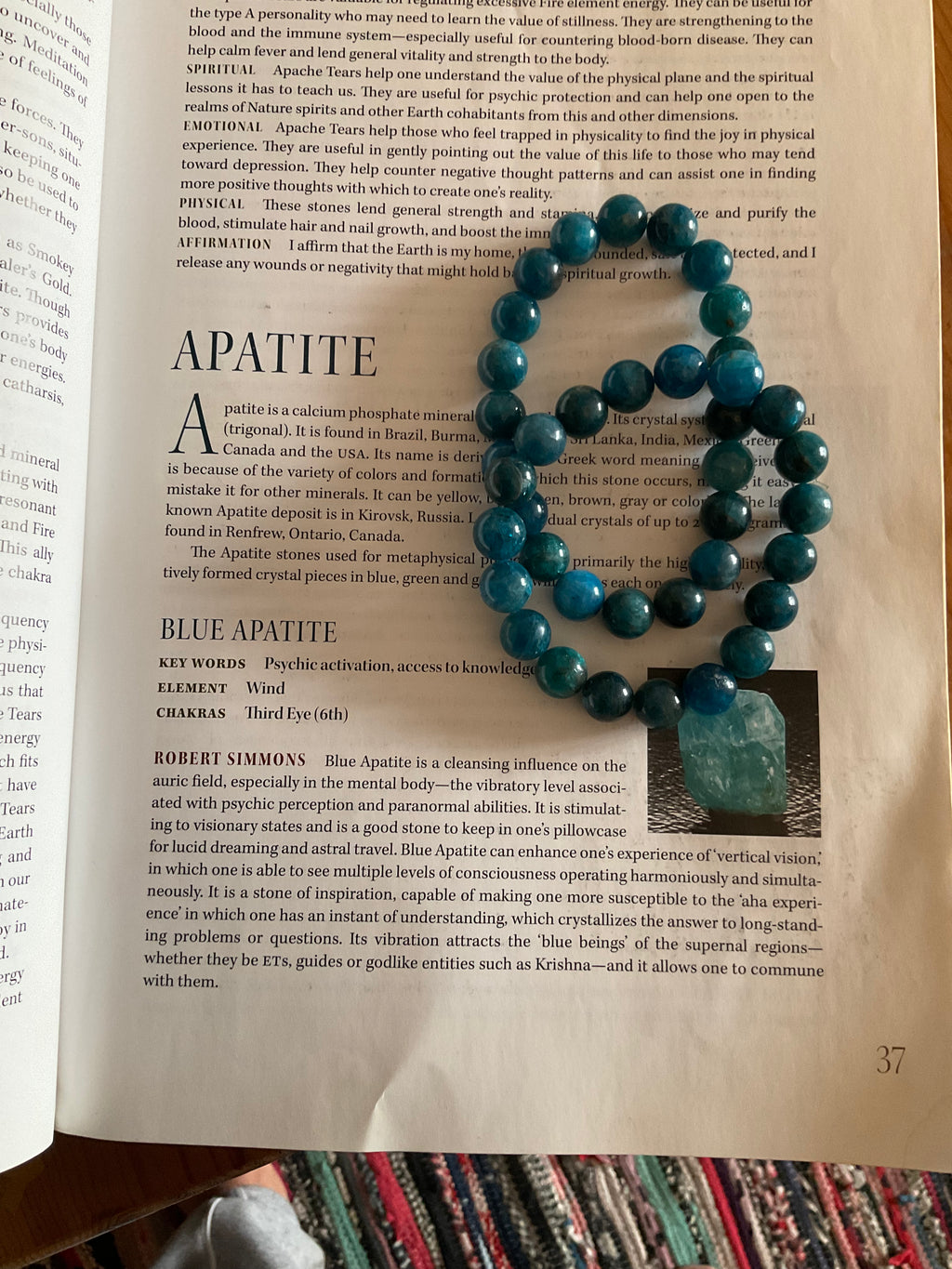 Apatite large bracelet