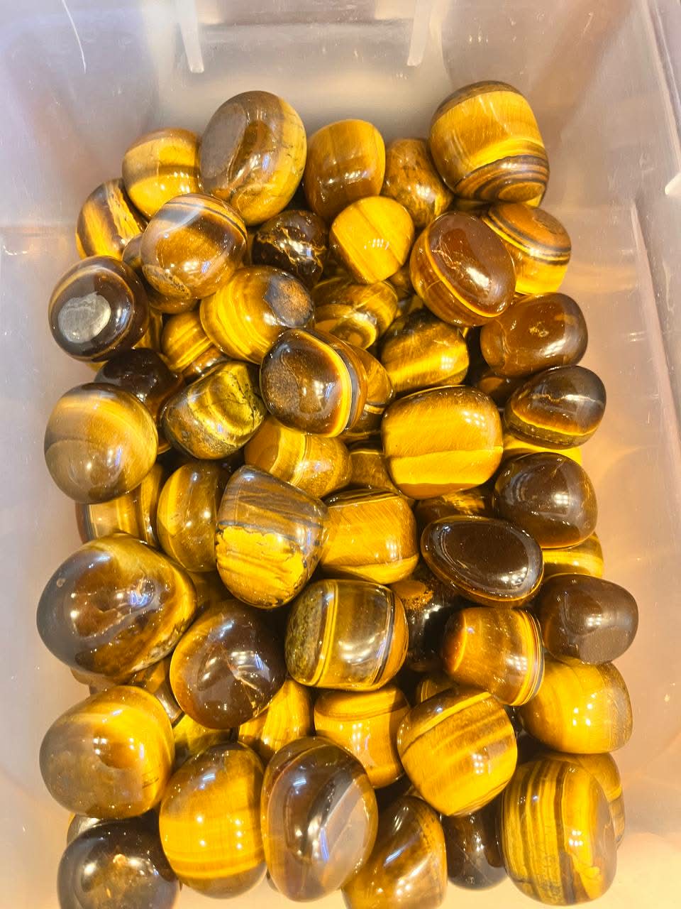 Tiger eye tumble stone