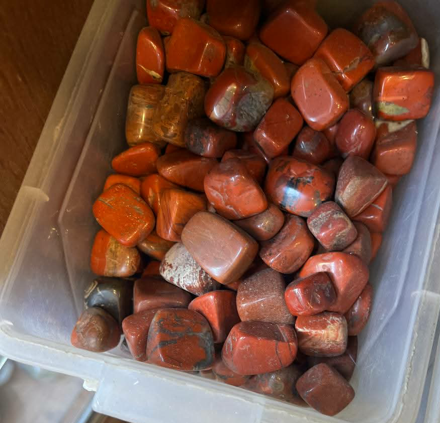 Red Jasper tumble stone