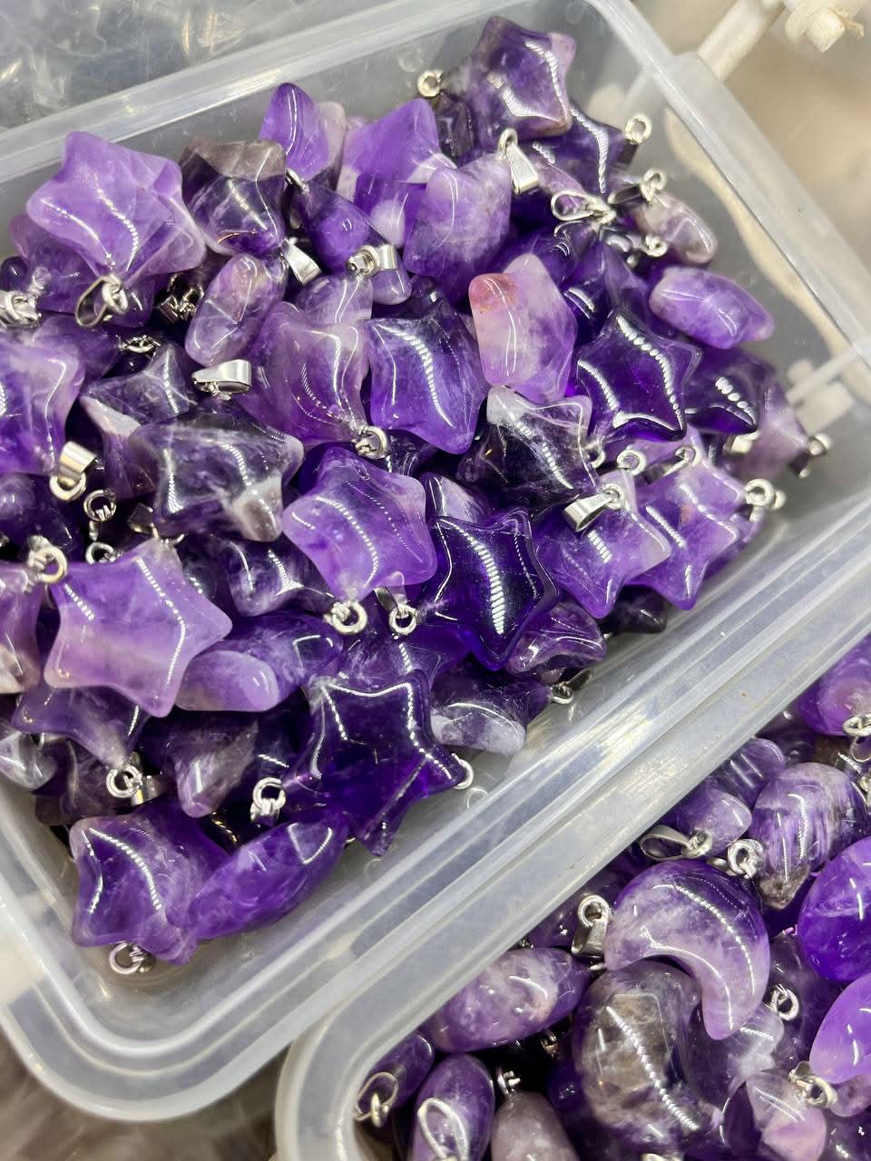 Amethyst star pendant