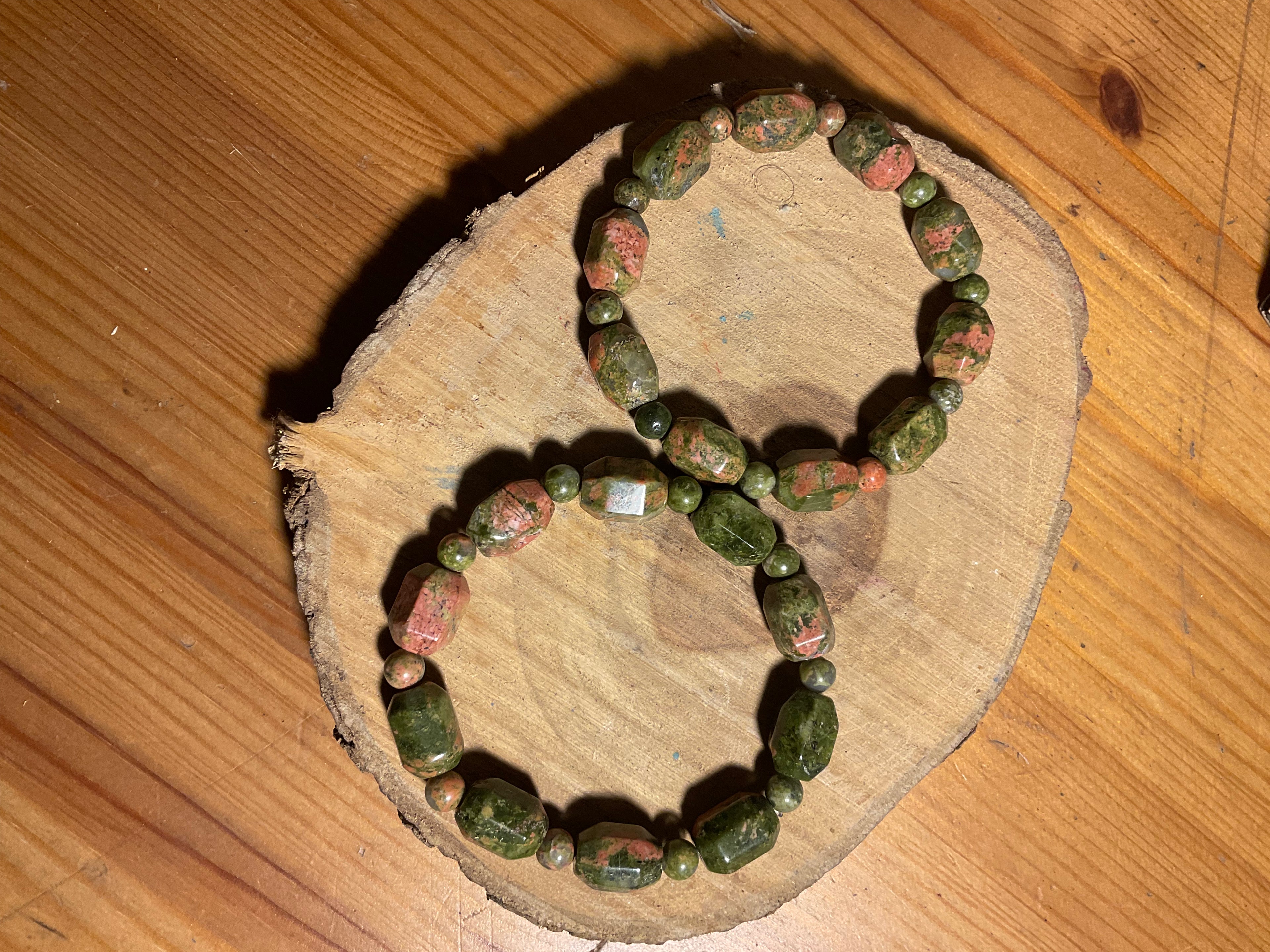 Unakite bracelet