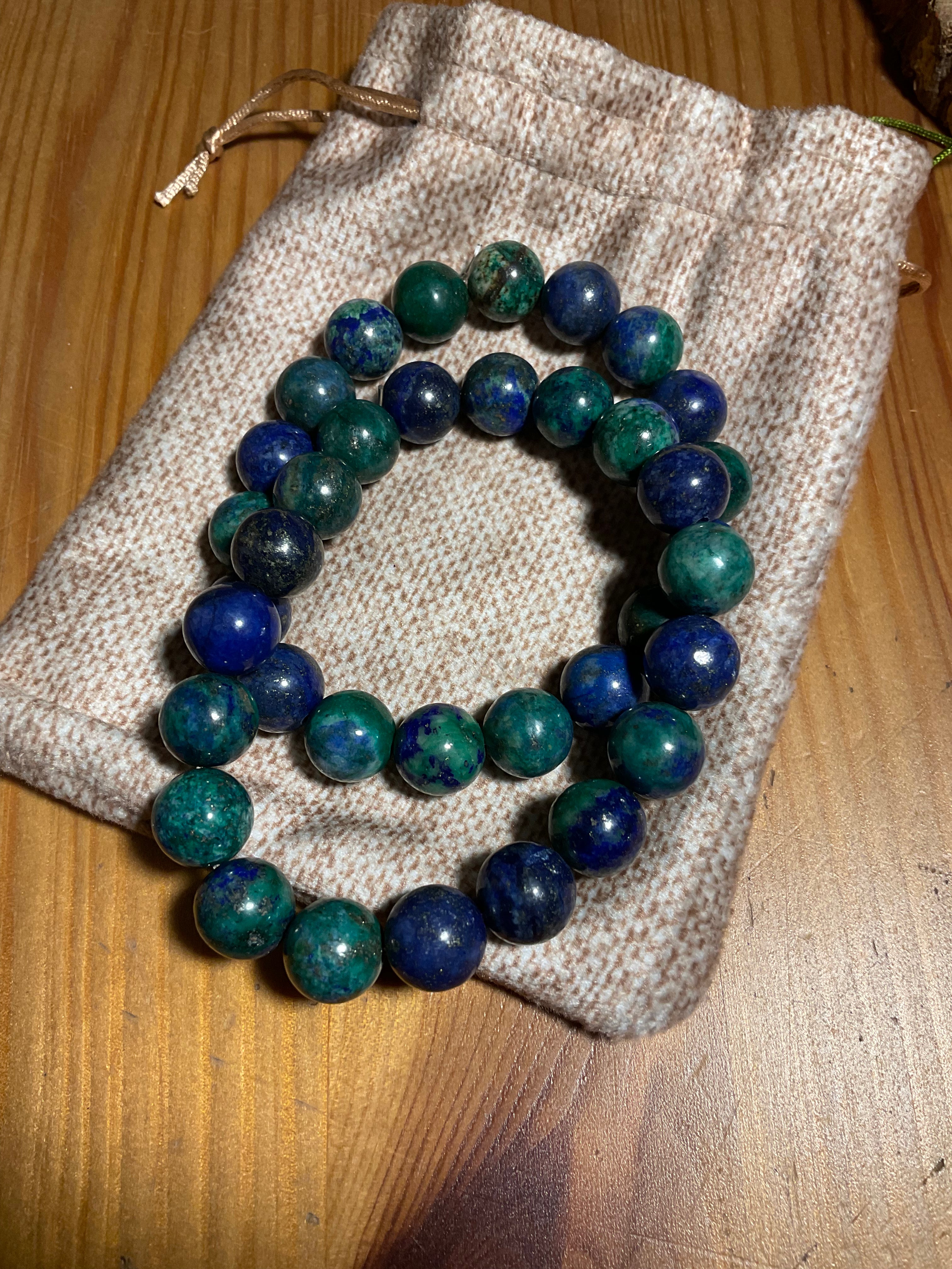 Azurite malachite large bracelet