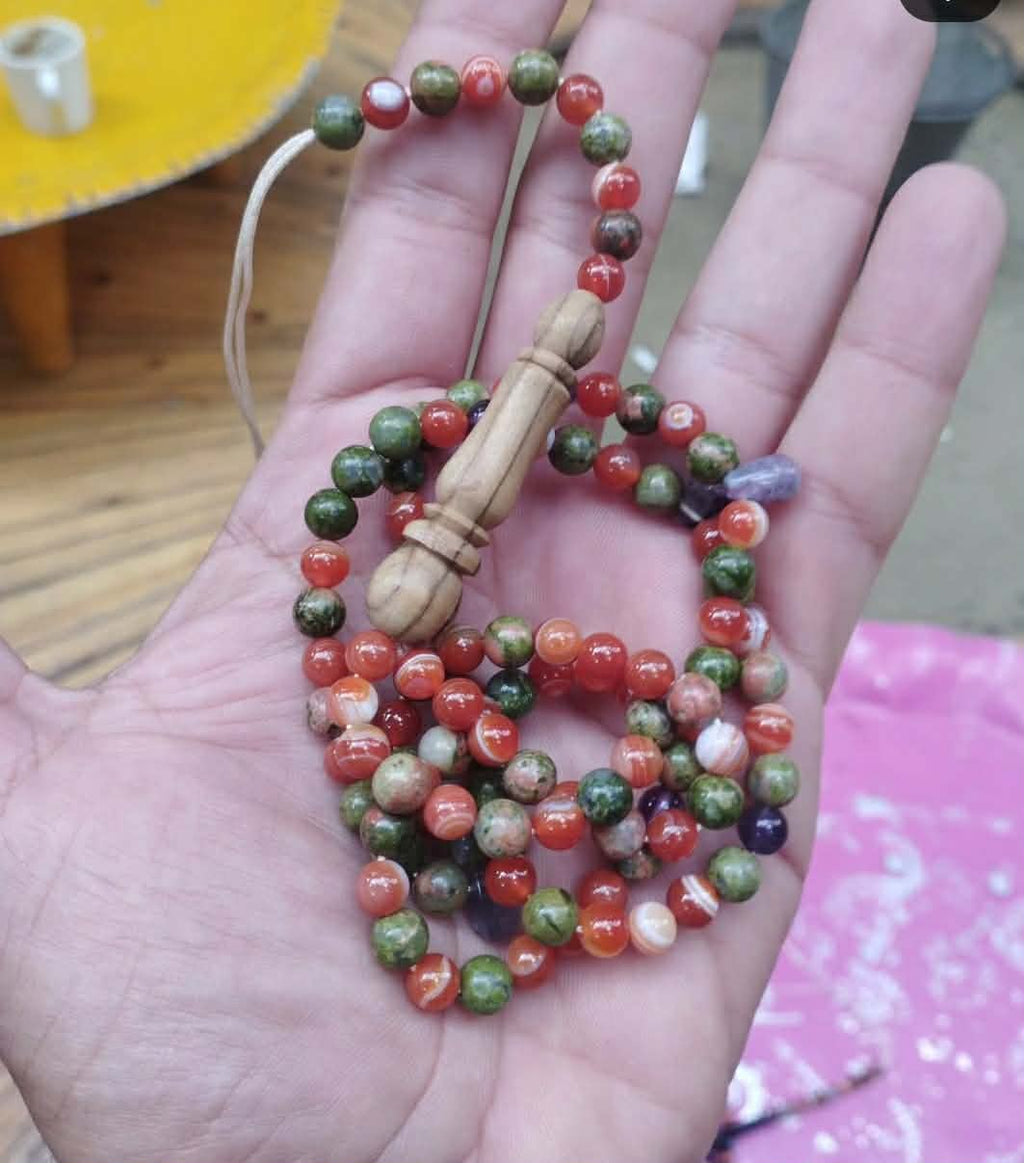 Agate & Unakite prayer beads